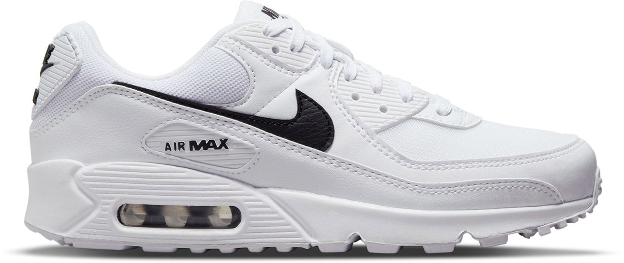 nike white and black air max 90