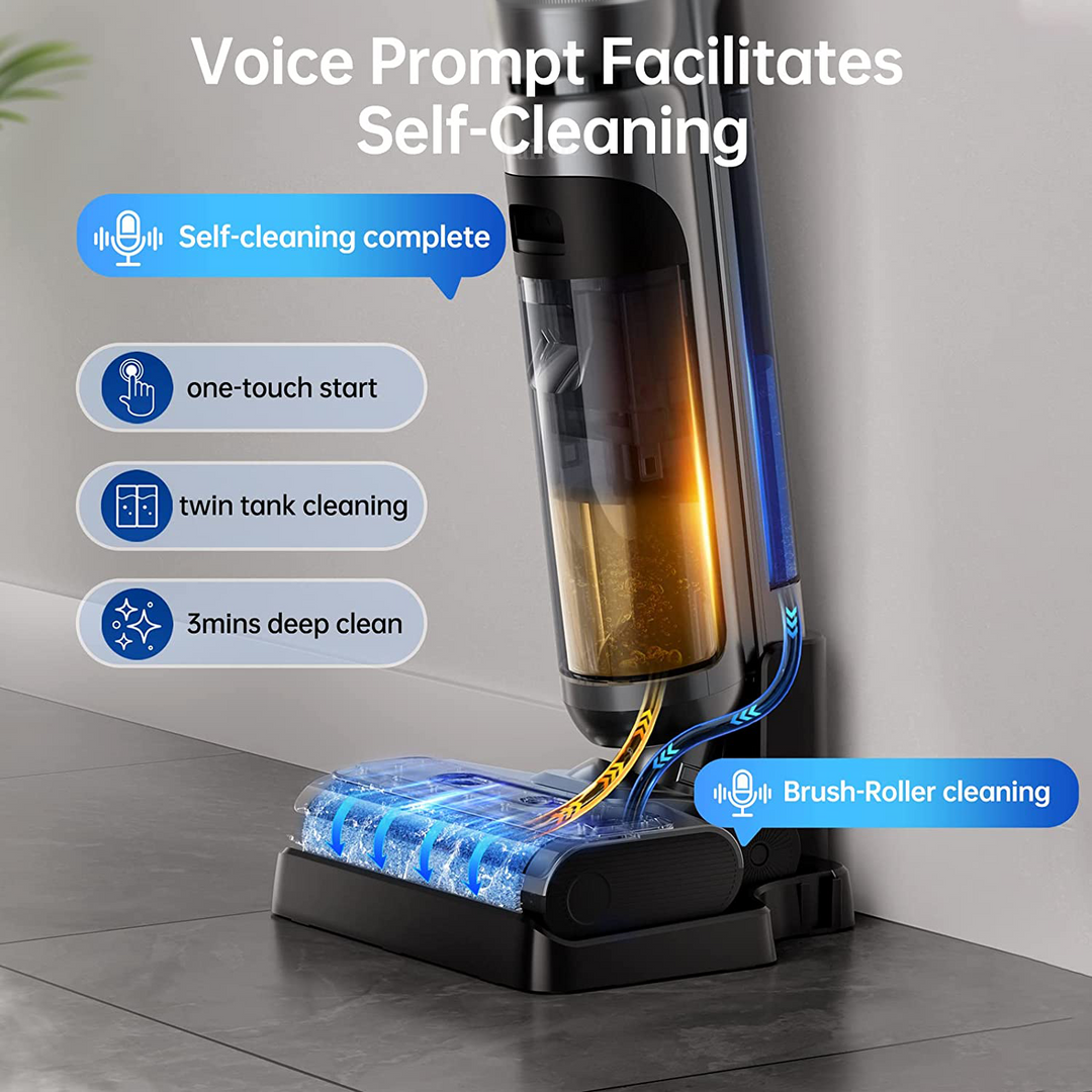 EasyClean Smart Cordless Vacuum & Mop - Støvsuger og Moppe i Én | Ledningsfri Vådstøvsuger - EasyClean