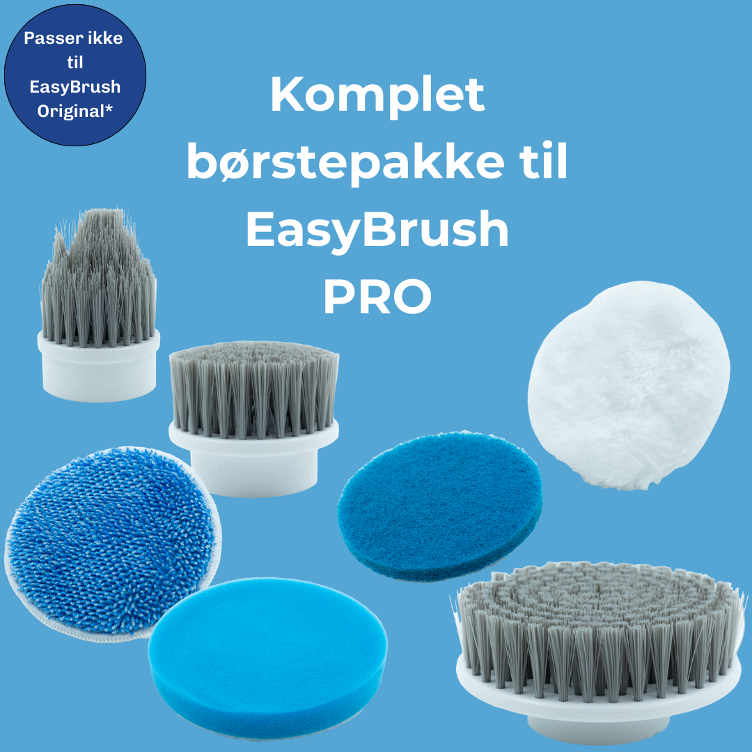 EasyBrush Pro børstehoveder - Komplet pakke