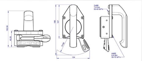 Alfra TMH 50R Handlyftmagnet för runda ytor WLL:0,05 T