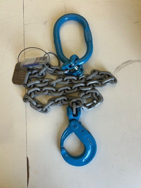 57) Pewag 1-Part 8mm Säkerhetskrok Klass 12 WLL: 3T  EWL 1,5 Mtr  Visn.ex. NU: 1495:-