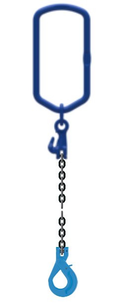 Pewag 1-partskätting 10mm Klass 12 integrerad Förkortnings+ Säkerhetskrok WLL: 5T