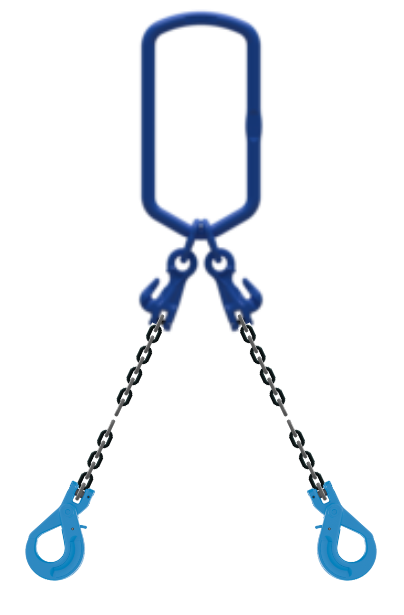 Pewag 2-partskätting 8mm Klass 12 integrerad Förkortnings+ Säkerhetskrok WLL: 4,25T