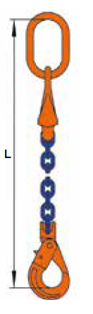 Pewag 1-partskätting 16mm Klass 10 ink. Förkortnings- Säkerhetskrok WLL: 10T