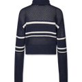 oval square Snow Zip Cardigan | Rezet Store
