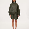 oval square Lenny Leather Jacket | Rezet Store