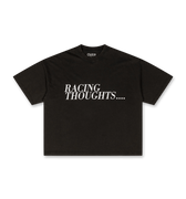 OVER OVER Boxy Crop Tee - Racing Thoughts | Rezet Store