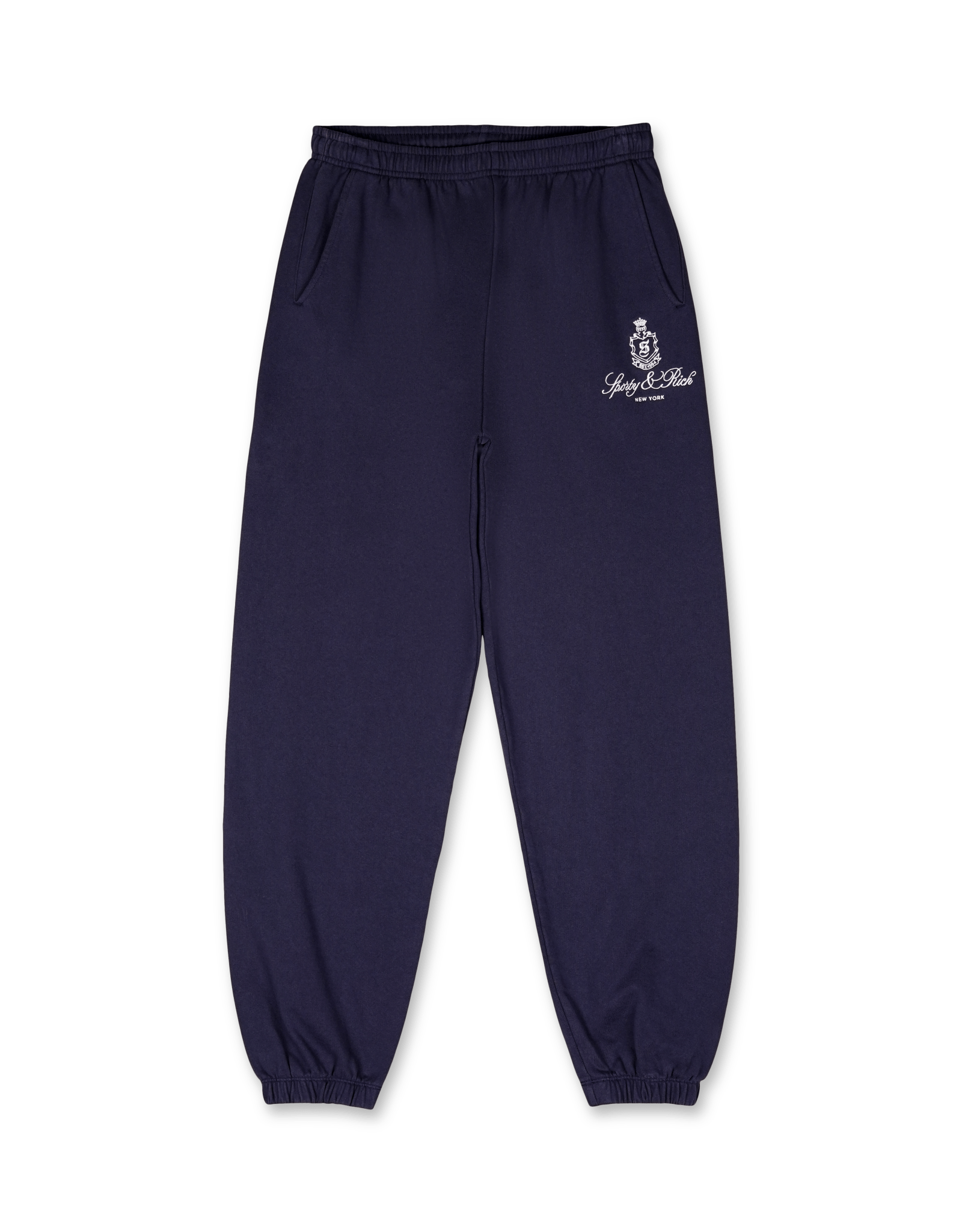 【関税込み】Sporty & Rich ネイビー Vendome スウェットパンツ Vendome Sweatpant - Navy/White – Sporty & Rich