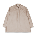 Amomento Stripe Shirring Oversized Shirts | Rezet Store