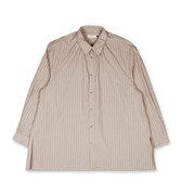 Amomento Stripe Shirring Oversized Shirts | Rezet Store