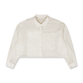 Amomento Drawer Pocket Crop Shirts | Rezet Store
