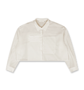 Amomento Drawer Pocket Crop Shirts | Rezet Store