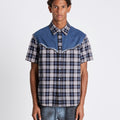 Andersson Bell Denim & Check Raw - Cut Shirts | Rezet Store
