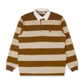 OPEN YY Stripe Trim Rugby Shirt | Rezet Store