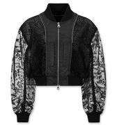 Andersson Bell Double Layered Logo Lace Short Bomber | Rezet Store