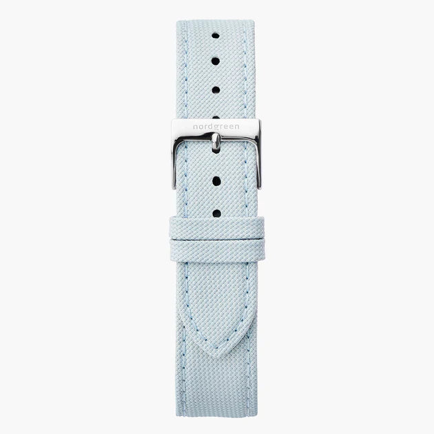 Light Blue Nylon - Silver