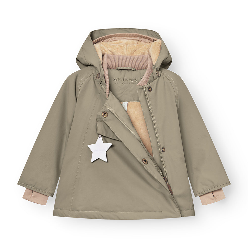 MATWANG Winterjacke mit Fleecefutter. GRS