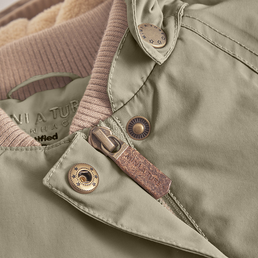 MATWANG Winterjacke mit Fleecefutter. GRS