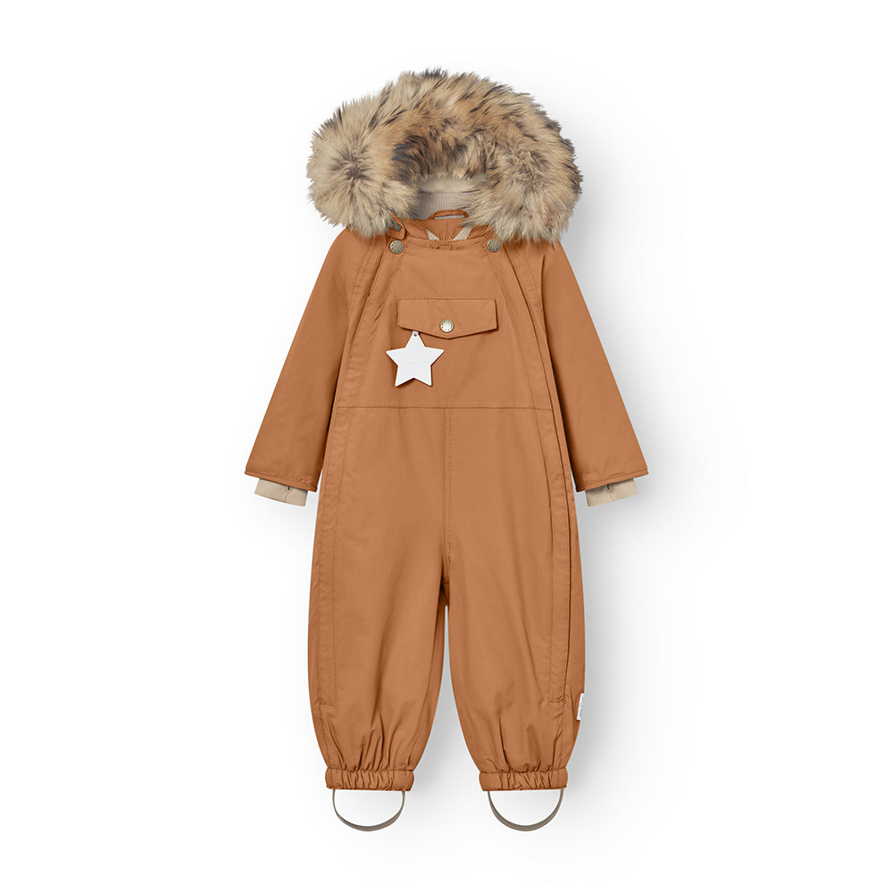 MATWISTI Schneeanzug mit Fleecefutter und Fellbesatz. GRS