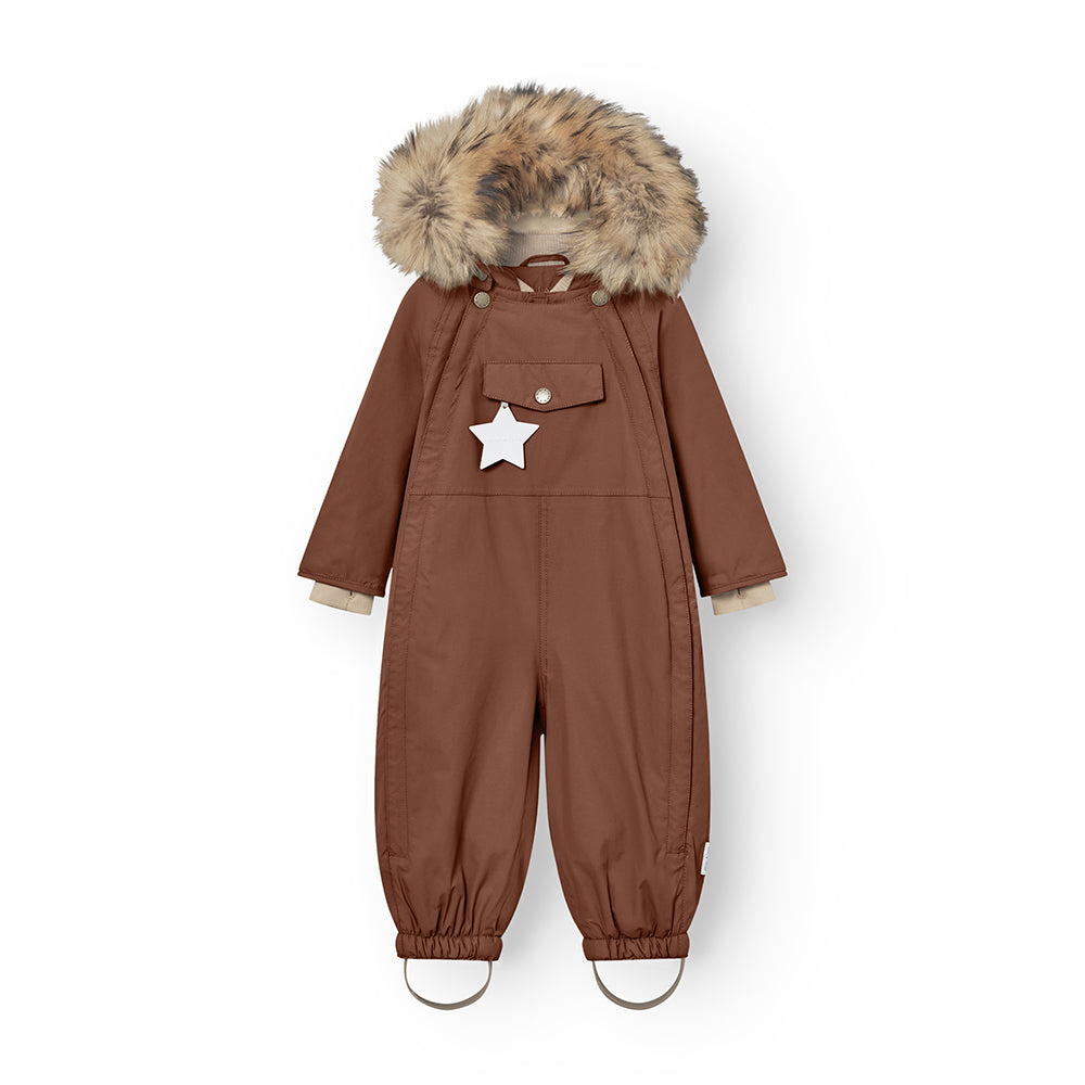 MATWISTI Schneeanzug mit Fleecefutter und Fellbesatz. GRS