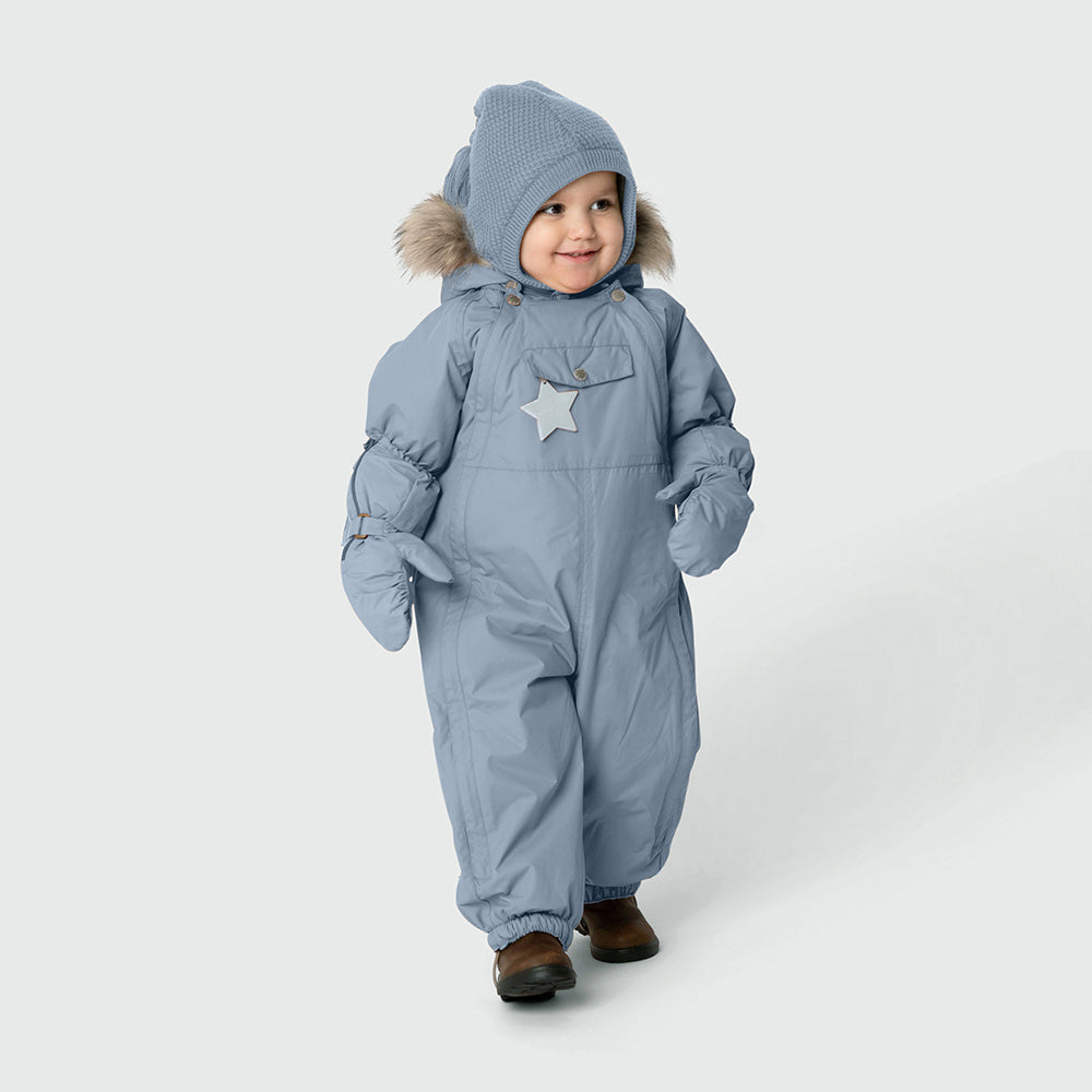 MATWISTI Schneeanzug mit Fleecefutter und Fellbesatz. GRS