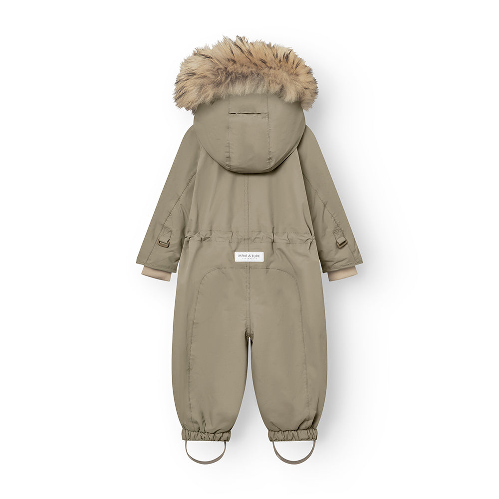 MATWISTI Schneeanzug mit Fleecefutter und Fellbesatz. GRS