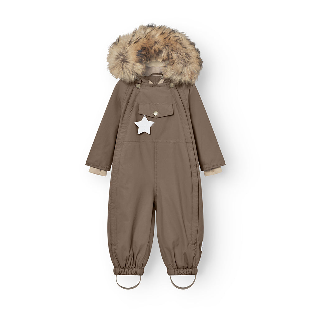 MATWISTI Schneeanzug mit Fleecefutter und Fellbesatz. GRS
