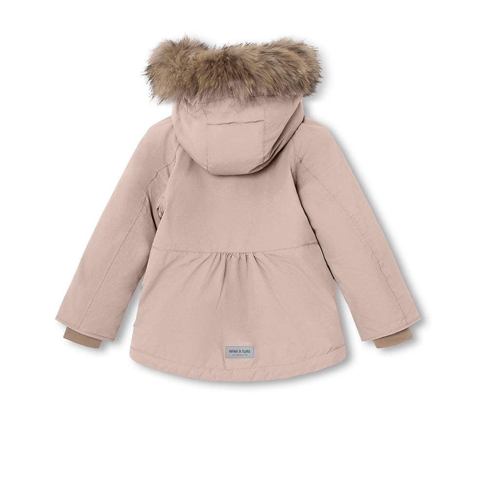 MATBRIDDINE Winterjacke mit Fleecefutter und Fellbesatz. GRS