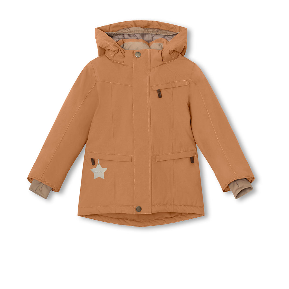 MATVESTYN Winterjacke mit Fleecefutter und Fellbesatz. GRS