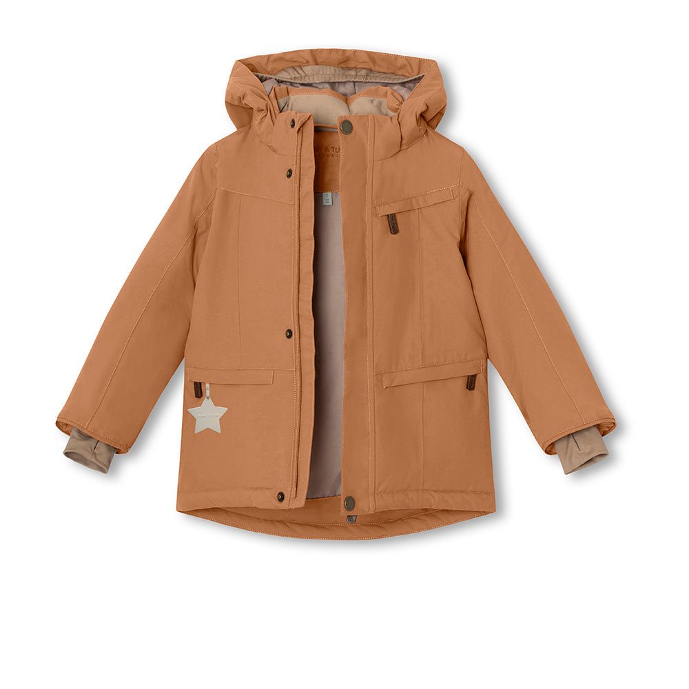 MATVESTYN Winterjacke mit Fleecefutter und Fellbesatz. GRS