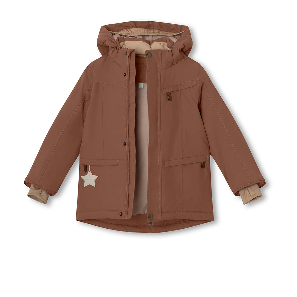 MATVESTYN Winterjacke mit Fleecefutter und Fellbesatz. GRS