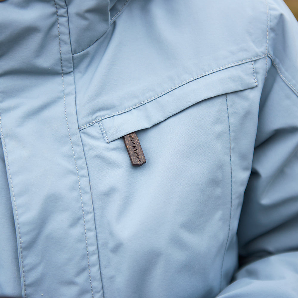 MATVESTYN Winterjacke mit Fleecefutter und Fellbesatz. GRS