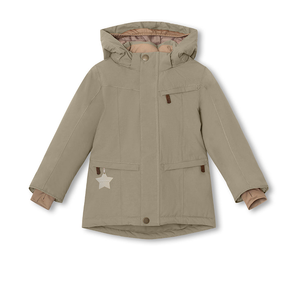 MATVESTYN Winterjacke mit Fleecefutter und Fellbesatz. GRS