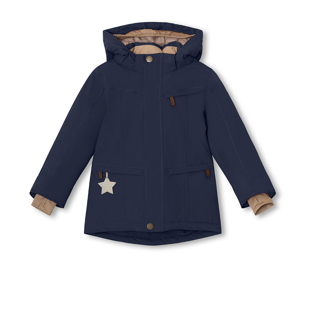 MATVESTYN Winterjacke mit Fleecefutter und Fellbesatz. GRS