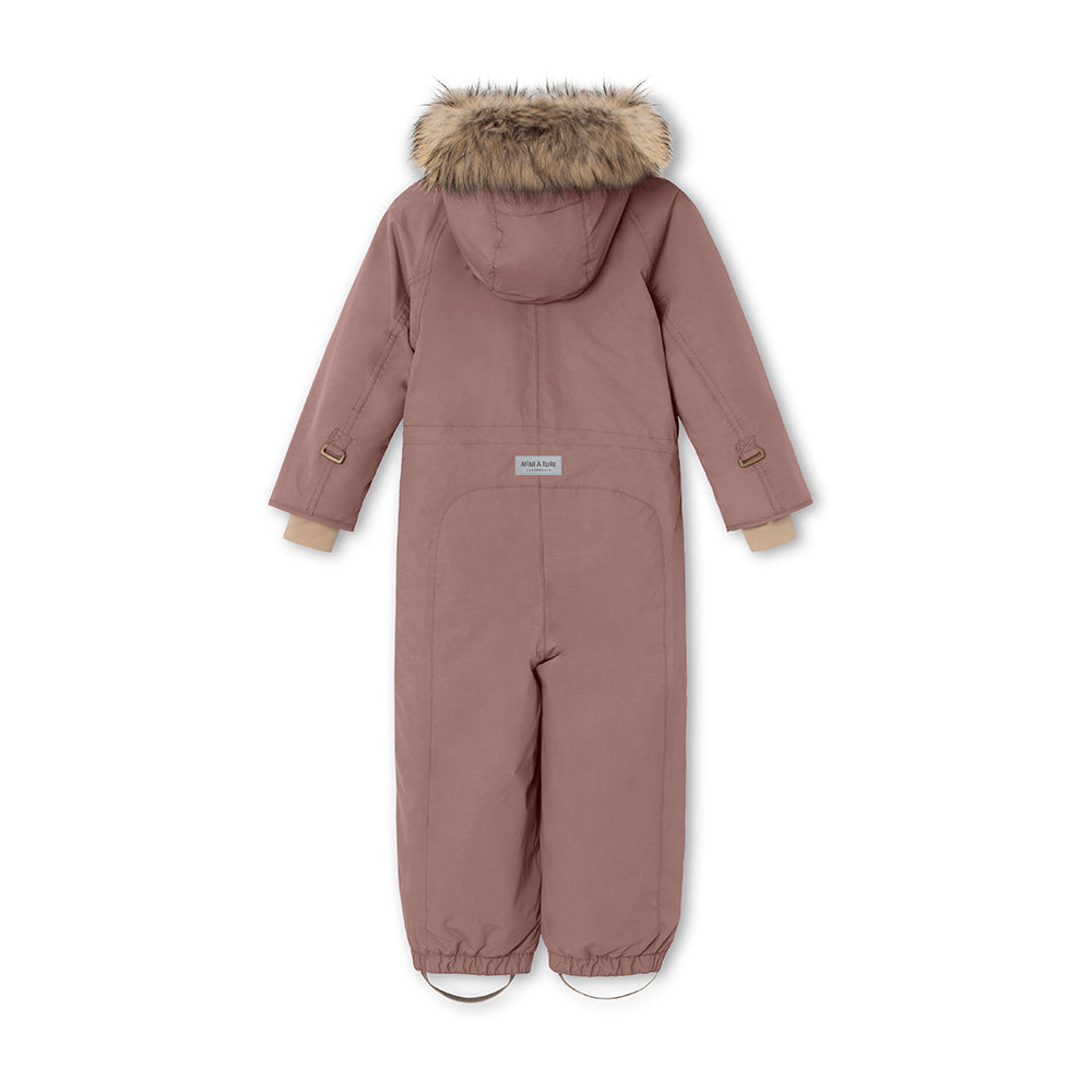 MATWANNI Schneeanzug mit Fleecefutter und Fellbesatz. GRS