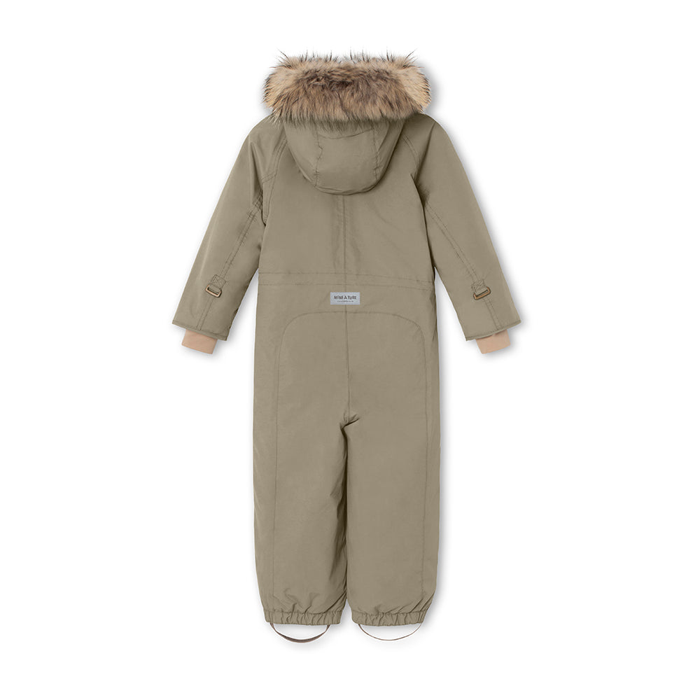MATWANNI Schneeanzug mit Fleecefutter und Fellbesatz. GRS
