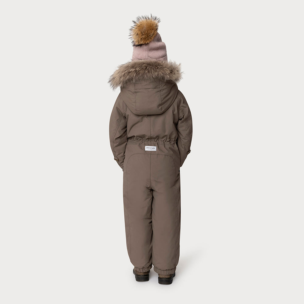 MATWANNI Schneeanzug mit Fleecefutter und Fellbesatz. GRS