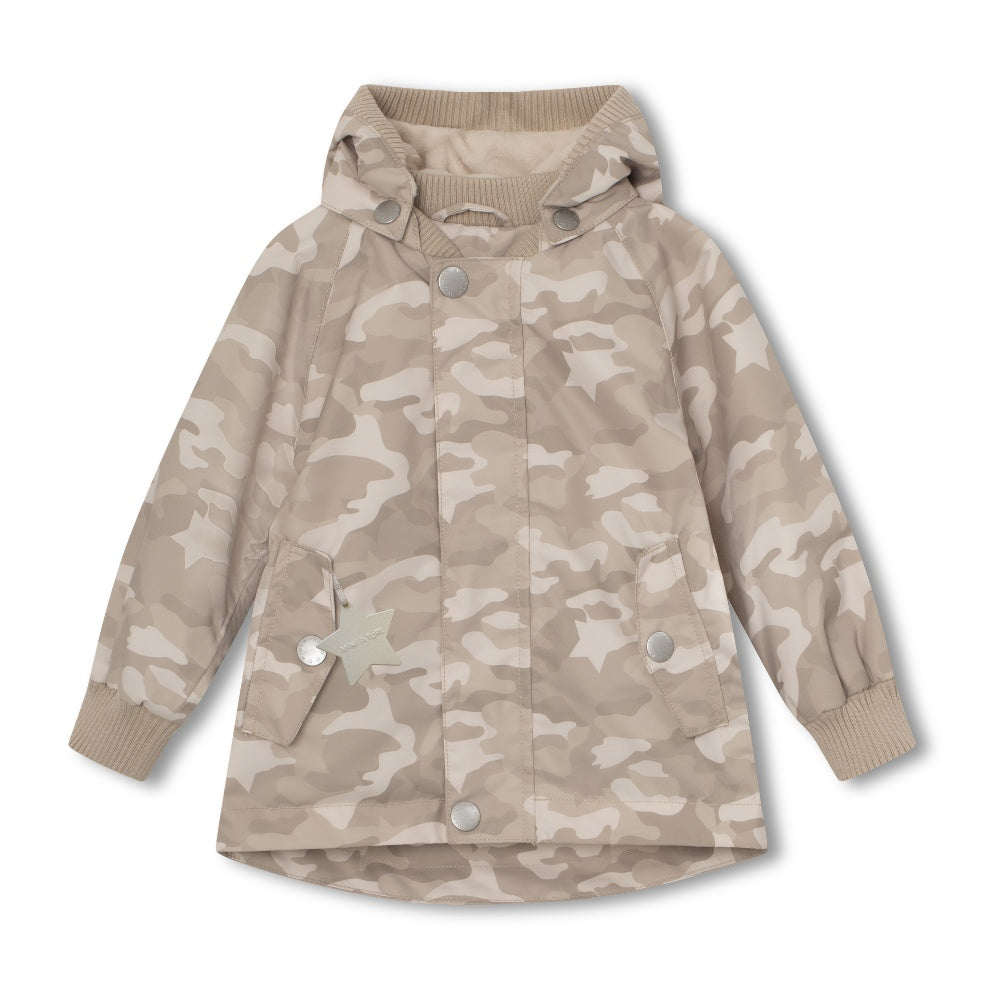 MATWALLY fleece lined printed spring jacket.GRS