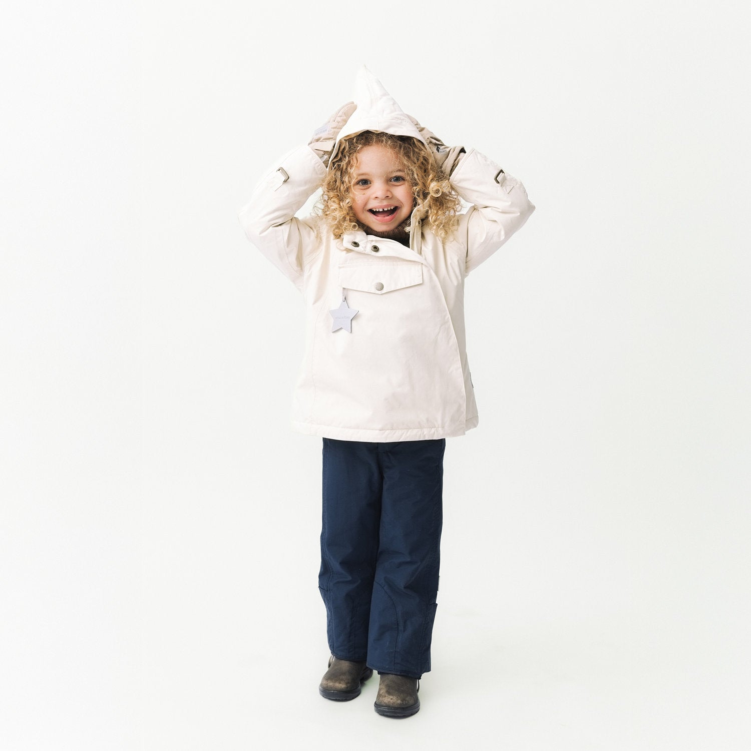 MATWANG Winterjacke mit Fleecefutter. GRS