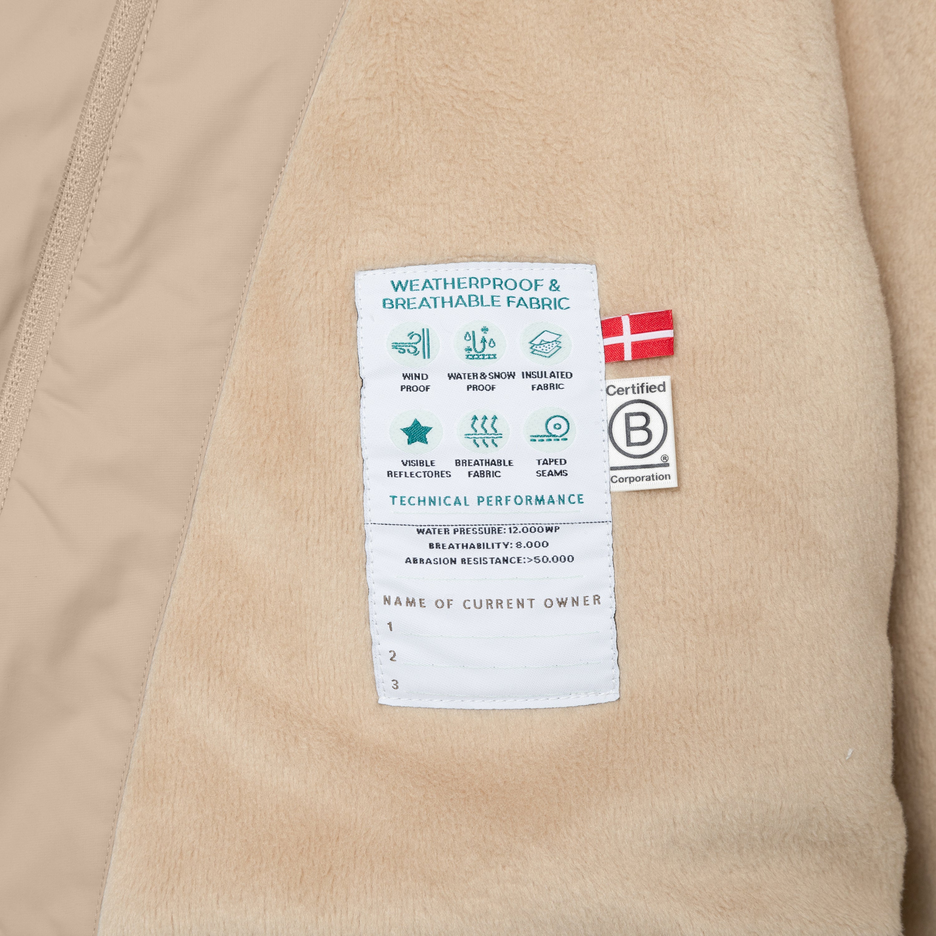 MATWANG Winterjacke mit Fleecefutter. GRS