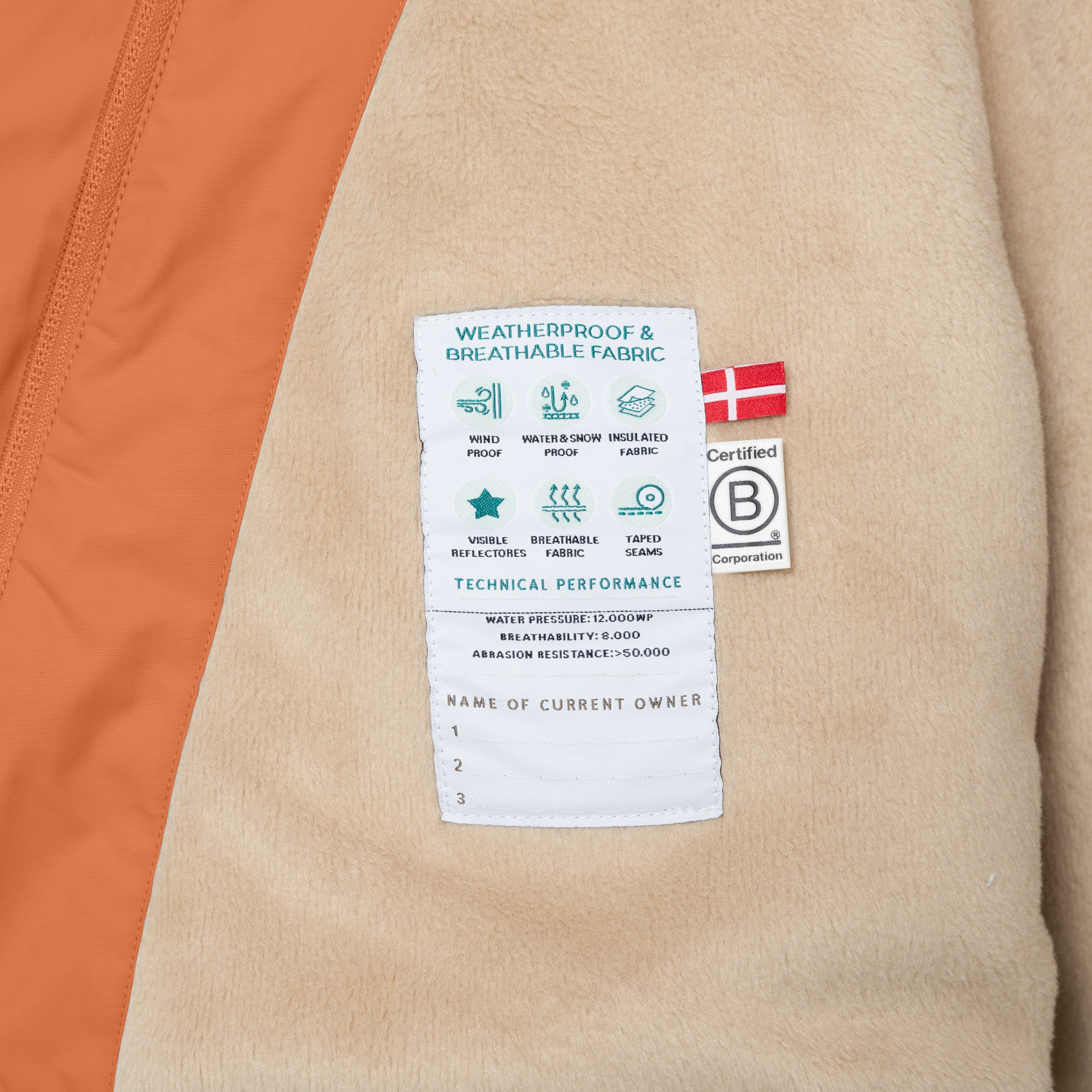 MATWANG Winterjacke mit Fleecefutter. GRS