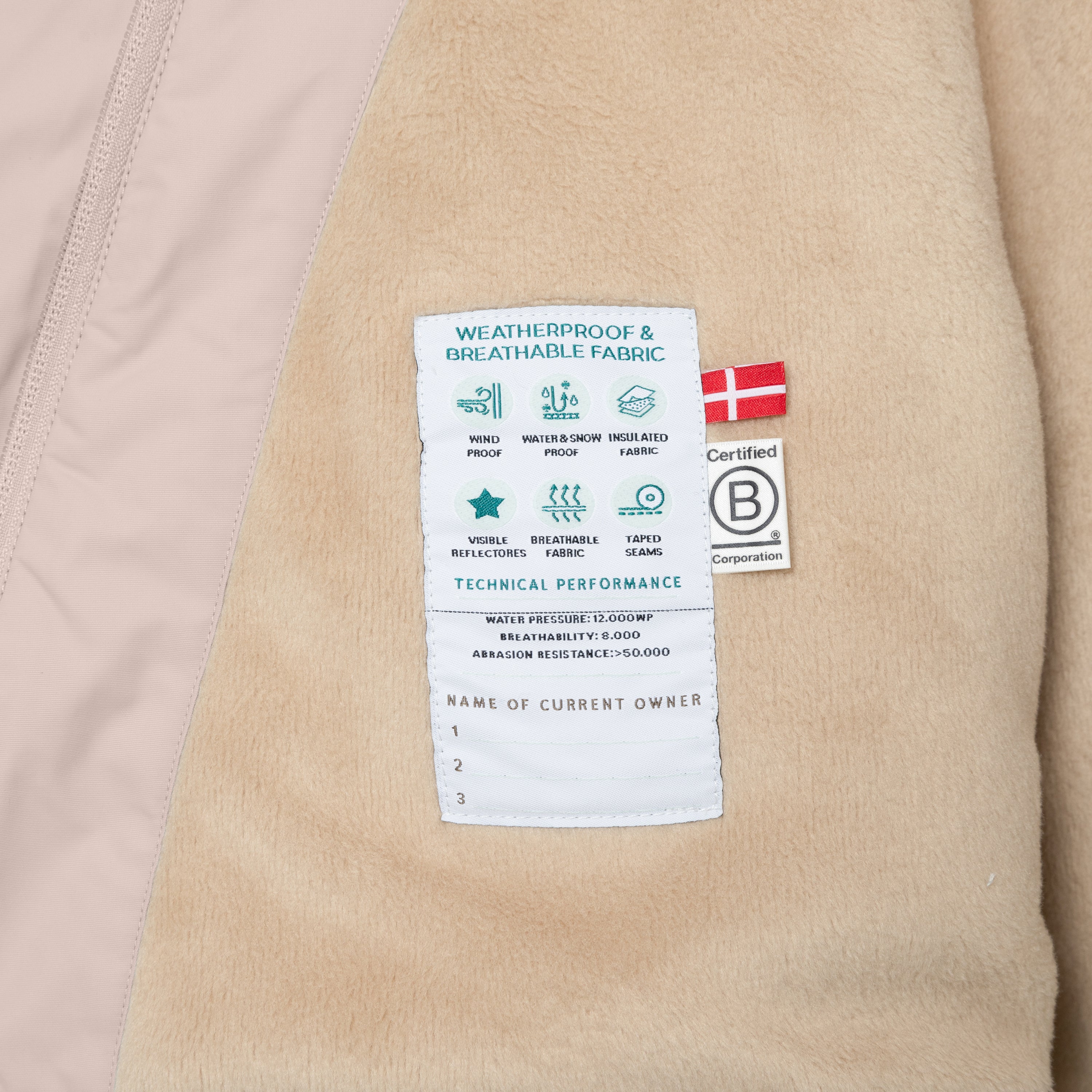 MATWANG Winterjacke mit Fleecefutter. GRS