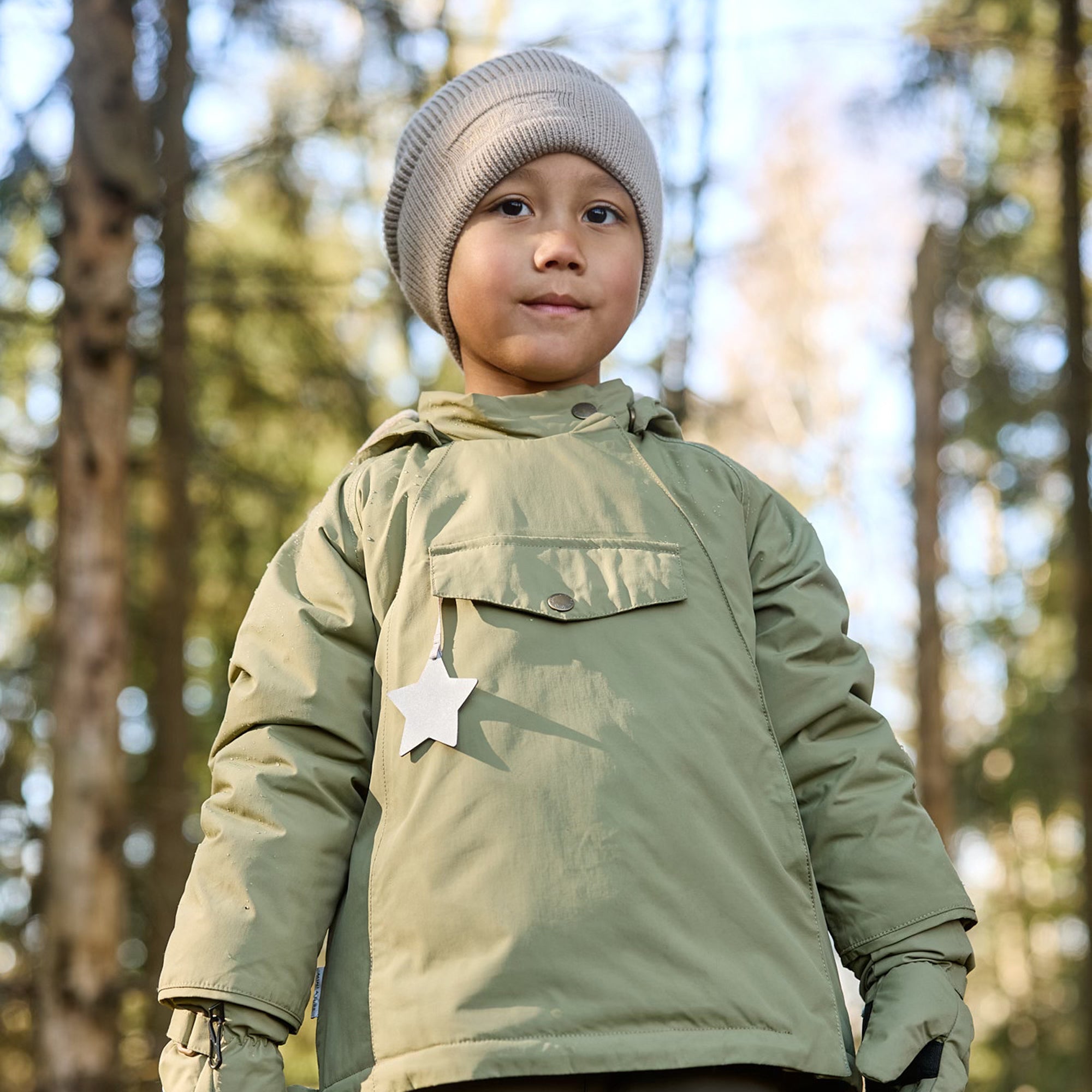 MATWANG Winterjacke mit Fleecefutter. GRS