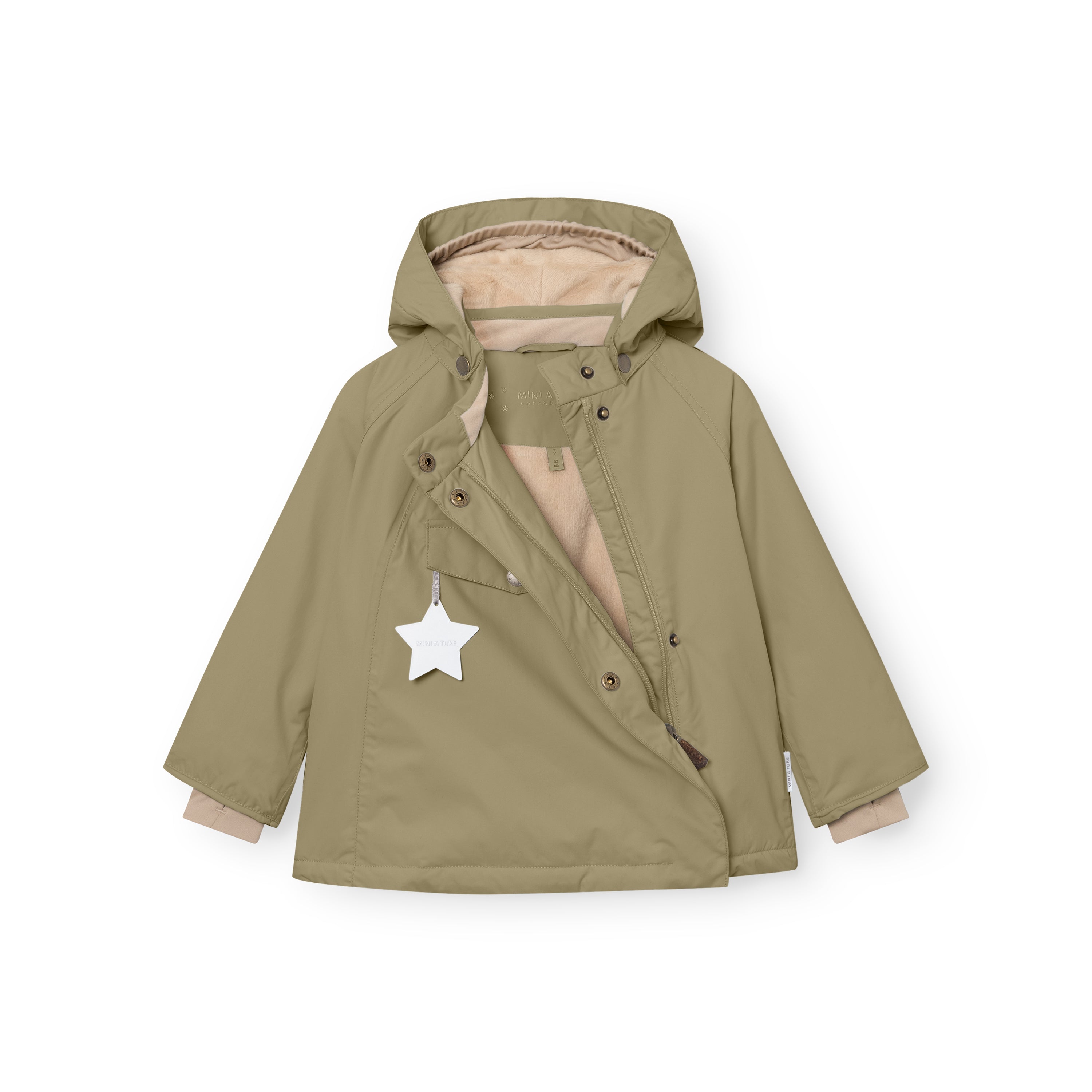 MATWANG Winterjacke mit Fleecefutter. GRS