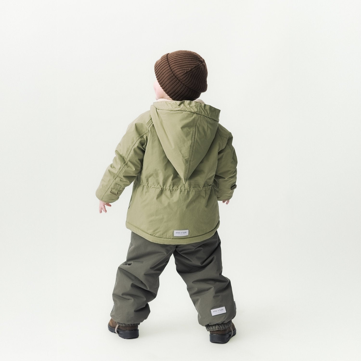 MATWANG Winterjacke mit Fleecefutter. GRS