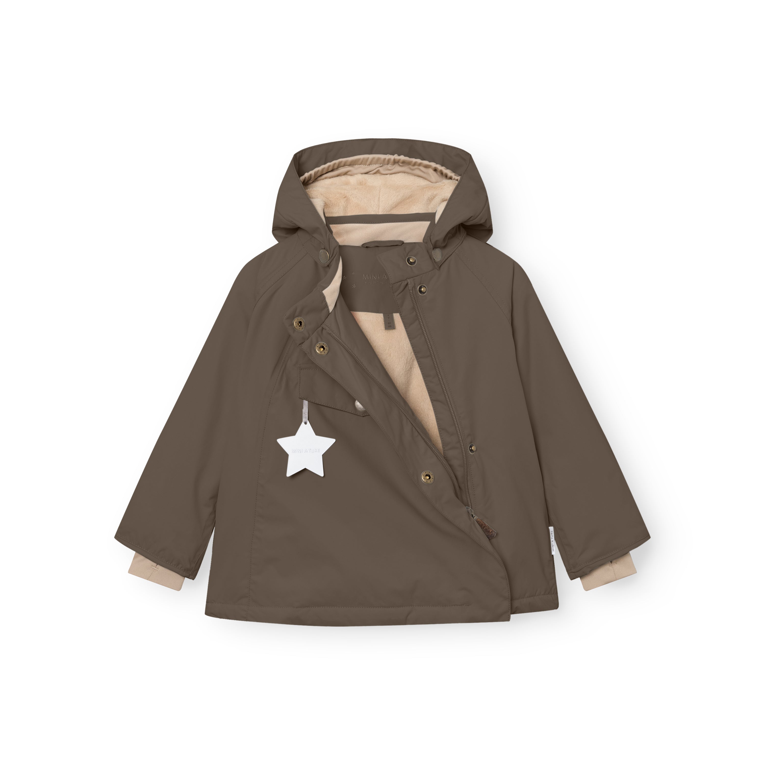 MATWANG Winterjacke mit Fleecefutter. GRS
