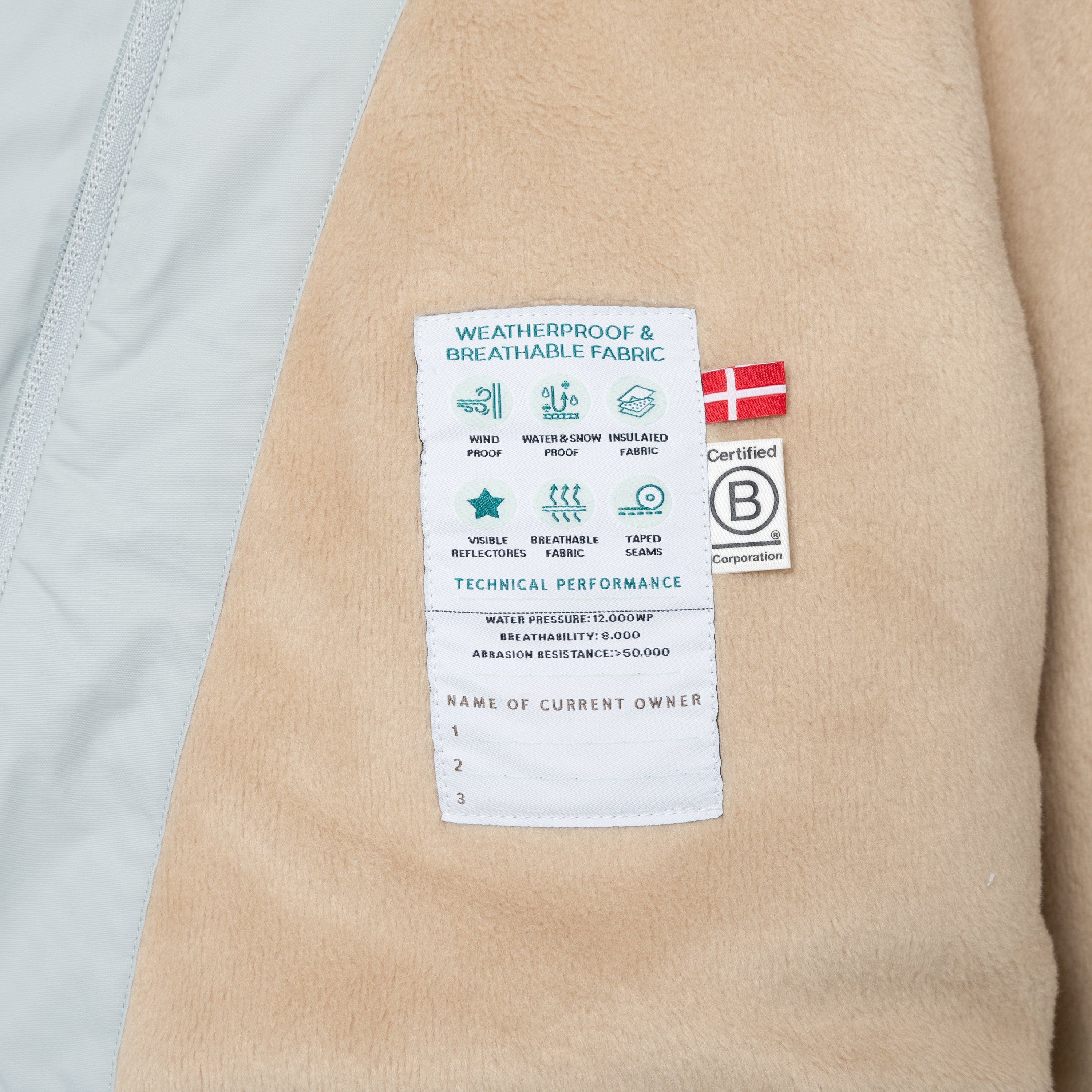 MATWANG Winterjacke mit Fleecefutter. GRS