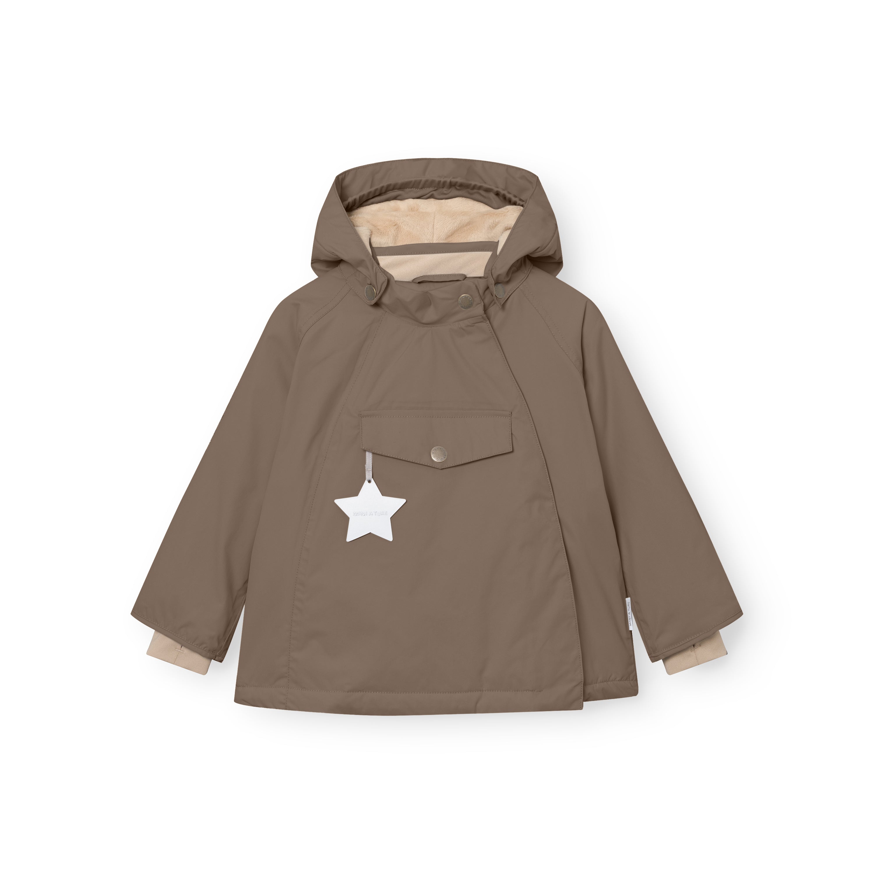 MATWANG Winterjacke mit Fleecefutter. GRS