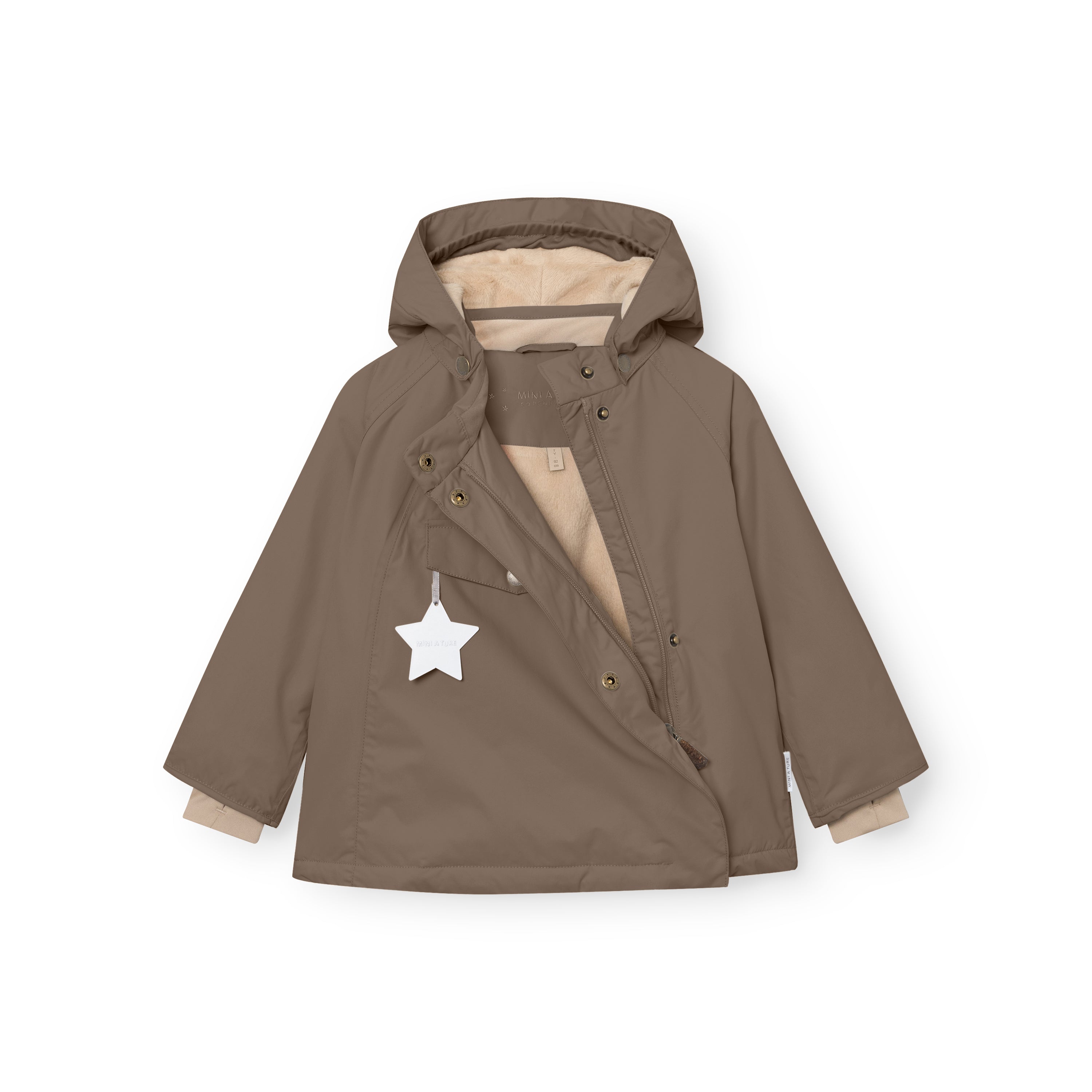 MATWANG Winterjacke mit Fleecefutter. GRS
