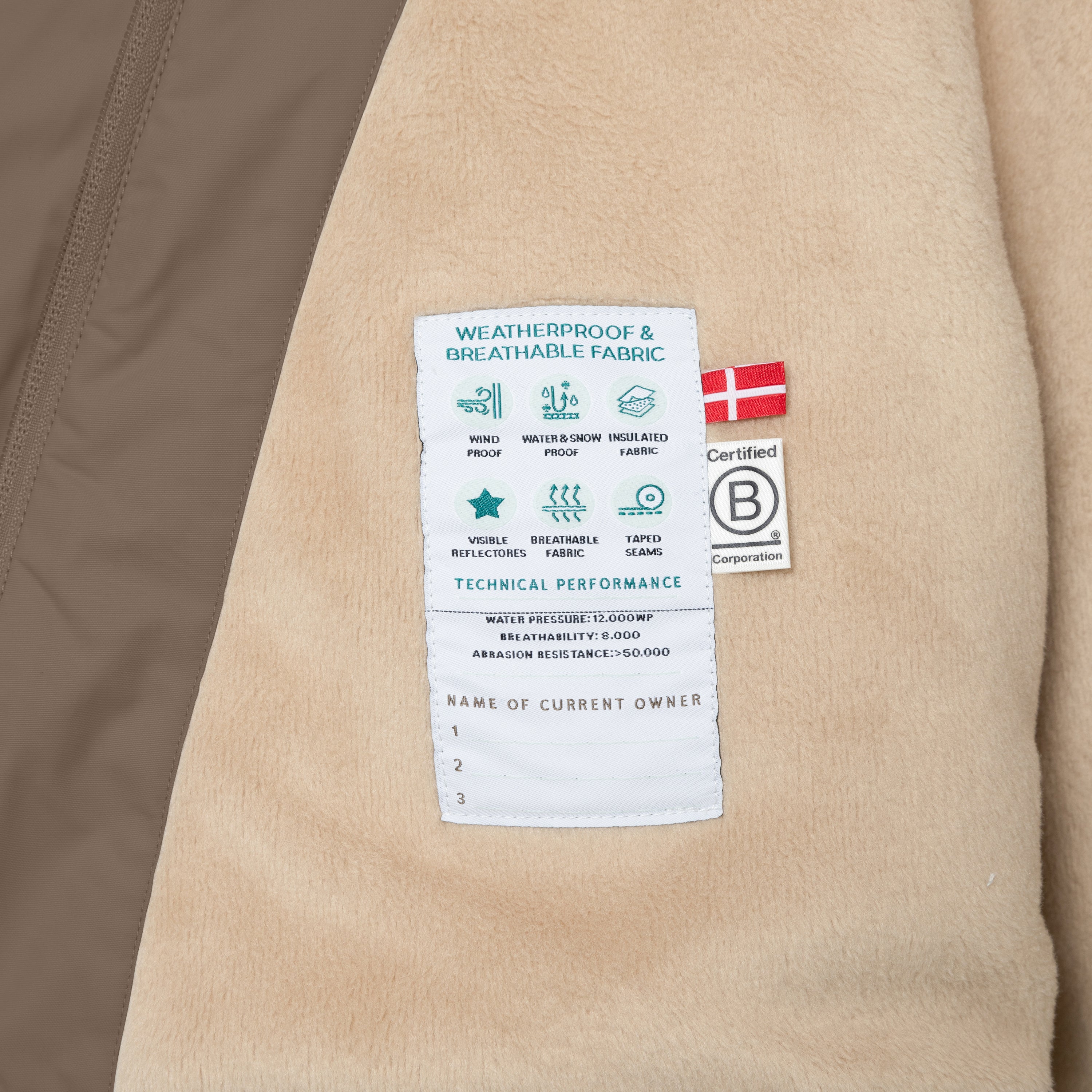 MATWANG Winterjacke mit Fleecefutter. GRS
